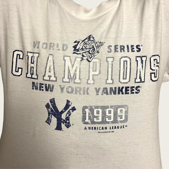 Vintage 1999 Pro Player Yankees Champions Tee Medium - Picture 2 of 4